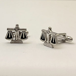 Cufflinks CUFFLINKS JUSTICE BALANCE SCALE <br/> 100% BRASS